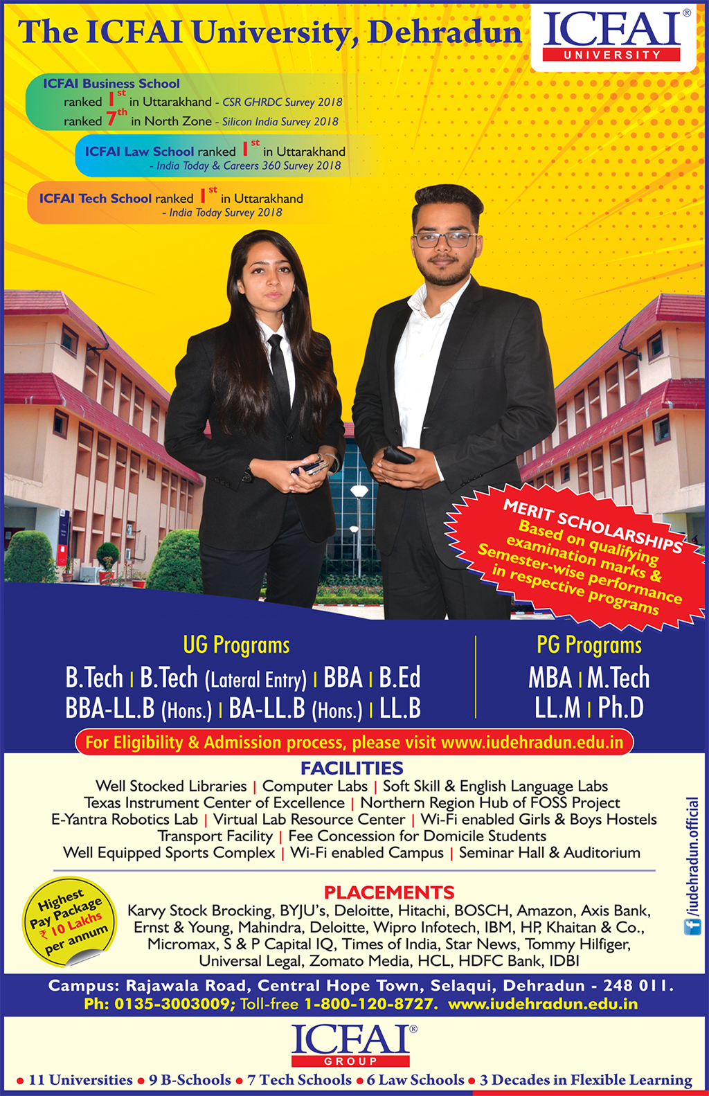 IU Dehradun all prg mag Ad - Higher edu directory 2018.cdr