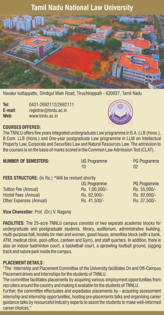 Tamil Nadu National Law University