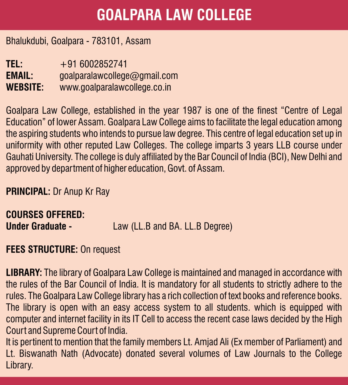 Goalpara Law College