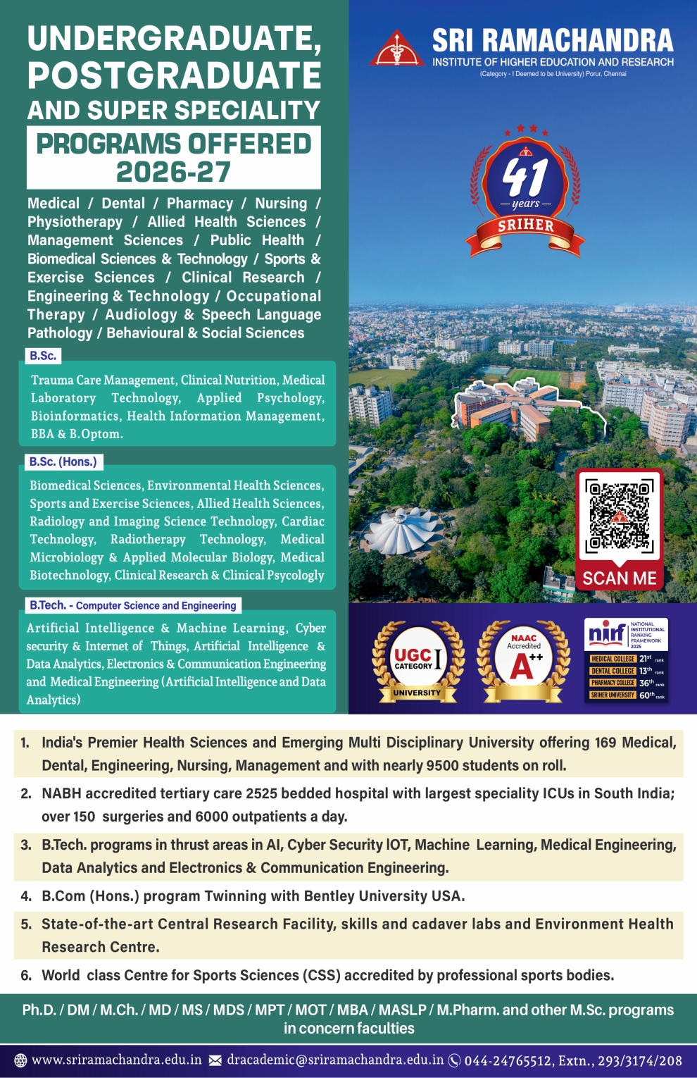 Sri Ramachandra Institute of Higher Education and Research