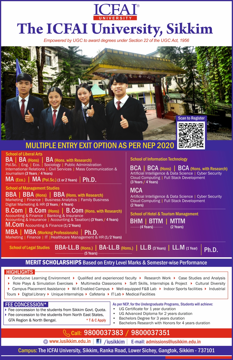 ICFAI University, Sikkim