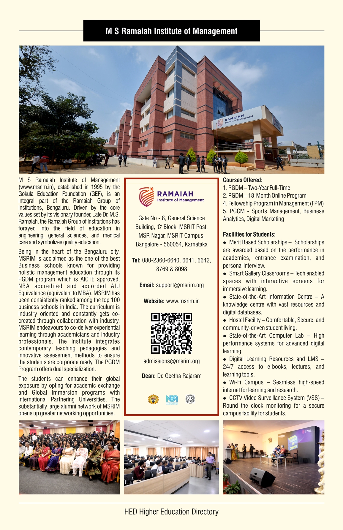 M S Ramaiah Institute of Management