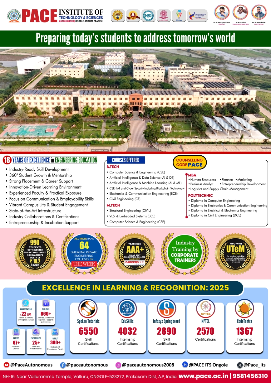 Pace Institute of Technology and Sciences