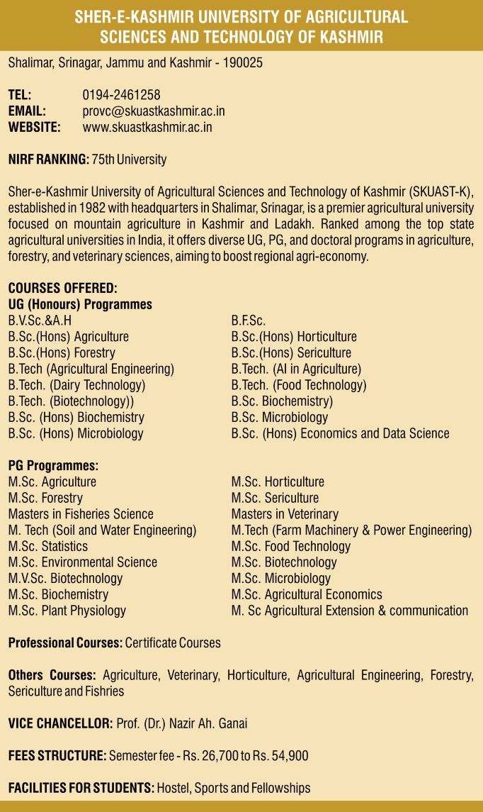 Sher-e-Kashmir University of Agricultural Sciences and Technology of Kashmir