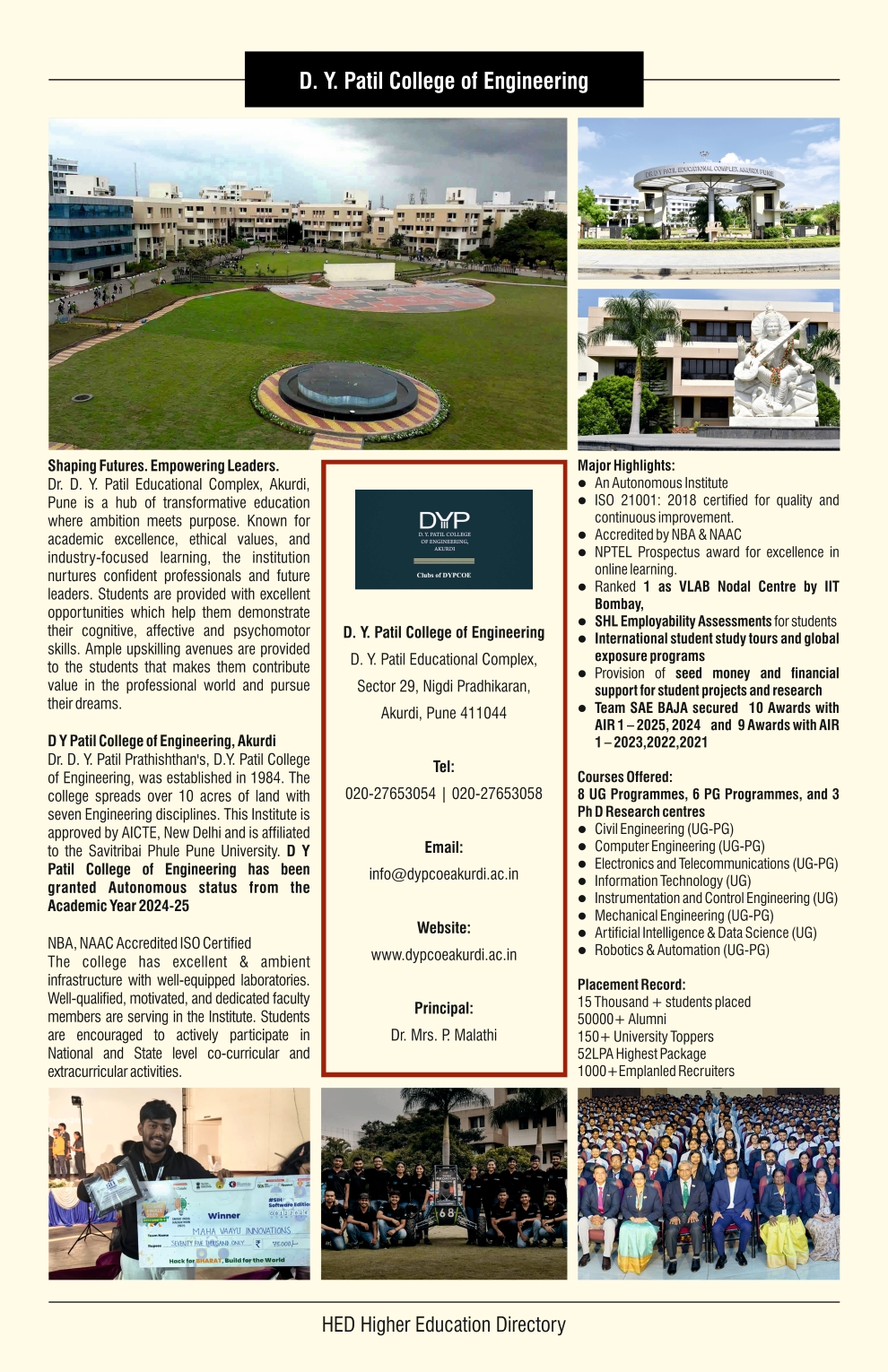 DY Patil Engineering College Pune
