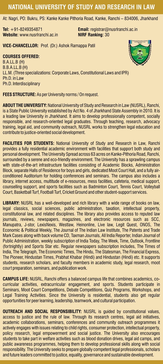 National University of Study and Research in Law
