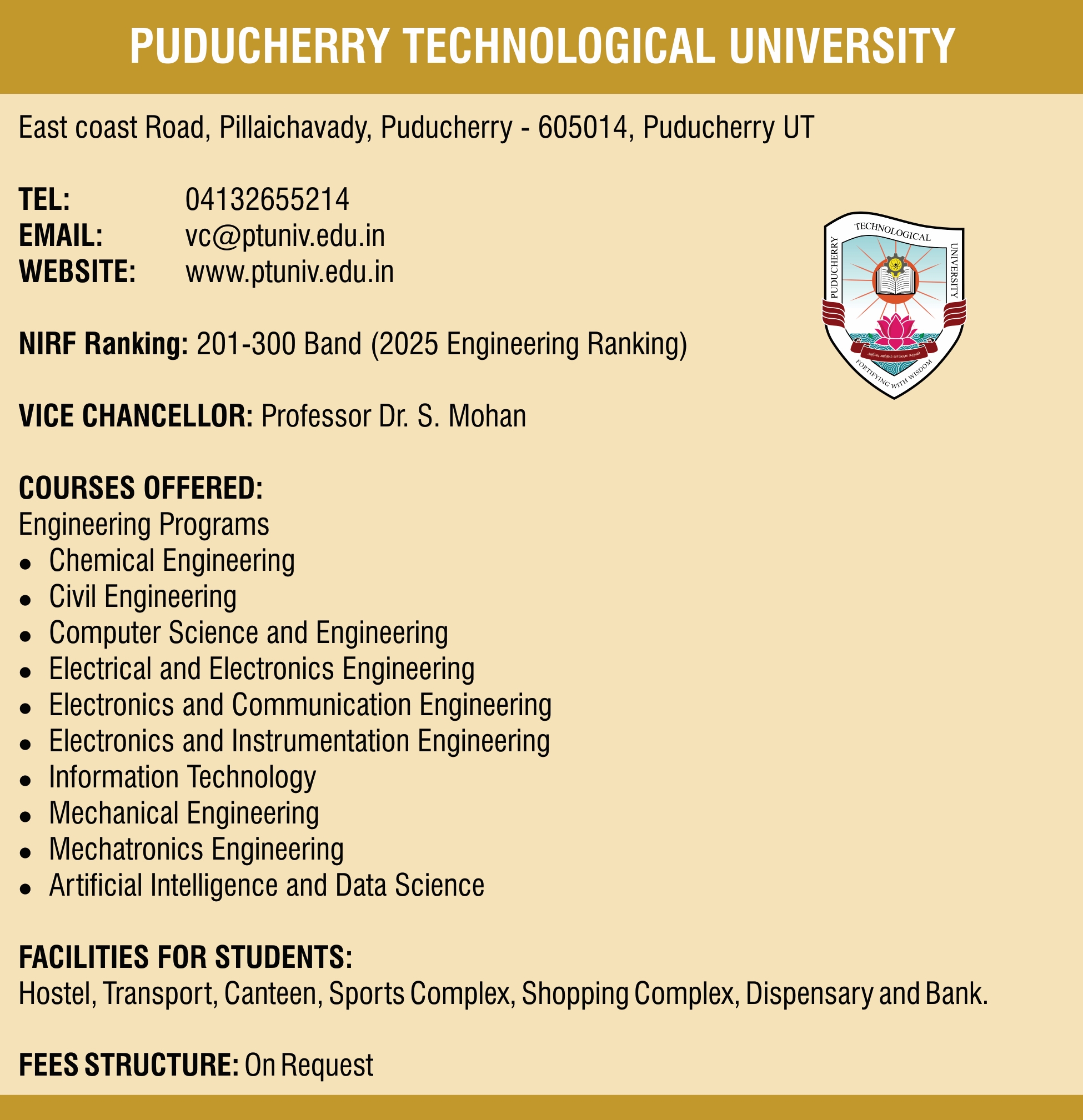 Puducherry Technological University