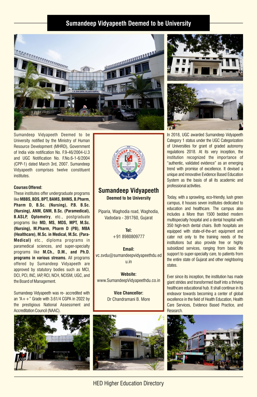 Sumandeep Vidyapeeth Deemed to be University